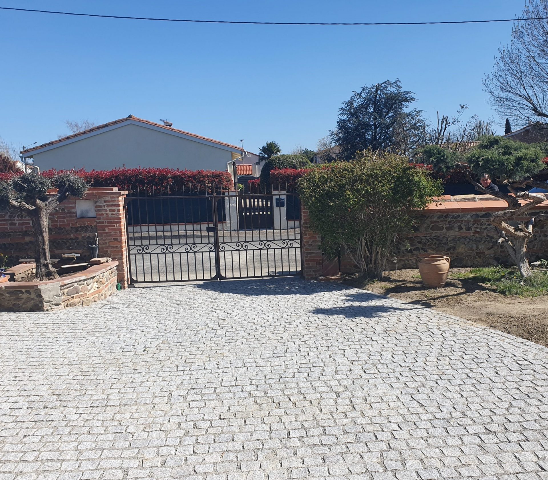 Projet d'aménagement d'entrée à Colomiers en pavés